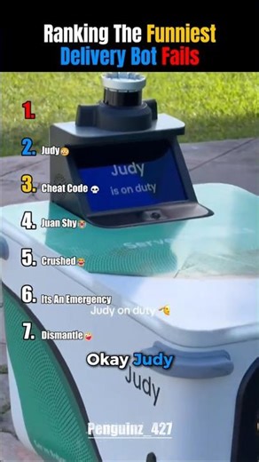 Ranking the funniest delivery robot fails.