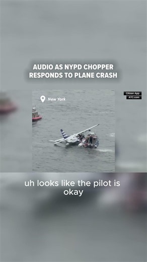 ATC audio captures moment NYPD chopper responds to small plane crash in East River
