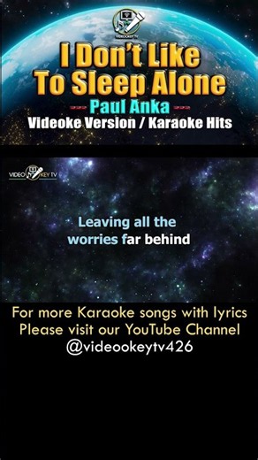 I Don't Like To Sleep Alone - Paul Anka (Karaoke Teaser) #videoke #karaoke #karaokesongswithlyrics