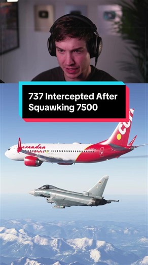737 Intercepted After Squawking 7500 #news #aviation #7500 #eurofighter