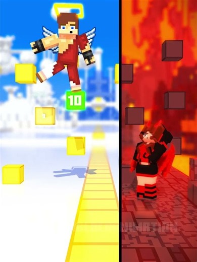 Heaven vs Hell: Split-Screen Parkour