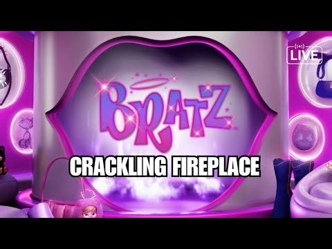 Bratz Yule Log | Purple Fireplace with Crackling Fire Sounds!