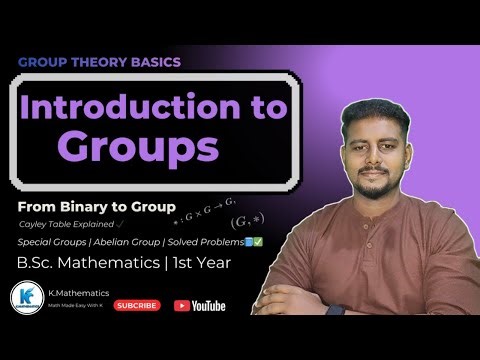 Introduction to Groups | Binary Operation, Cayley Table, Abelian Group & Examples | BSc 1st Year