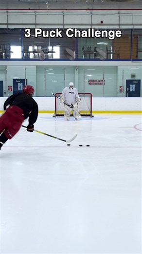 3 Puck Challenge: How Many Goals Can You Score?
