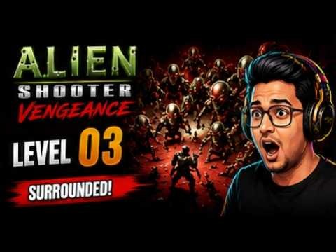 Alien Shooter Vengeance Level 3 💀 Surrounded by Alien Hordes!