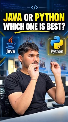 Java Vs Python | which one is best | #java #javafullstackdeveloper #python #dataanalytics #shorts