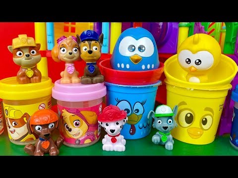 Massinha e Amoeba Coloridas No Parquinho, Com Patrulha Canina e Galinha Pintadinha