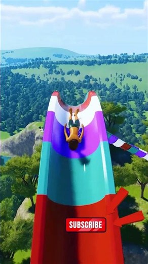 This Water Slide Is Absolutely INSANE! 😱#shorts #planetcoaster2 #gaming #gameplay #waterslide #viral