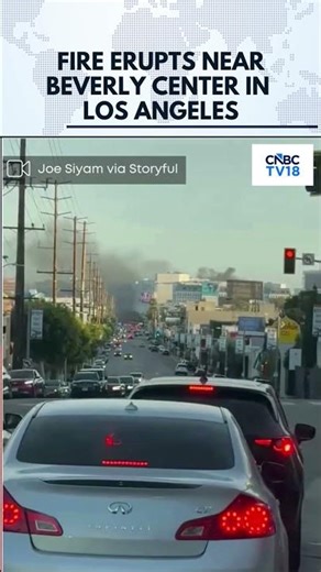 WATCH: Massive Fire Erupts Near Beverly Center in Los Angeles | Building Under Construction | N18G