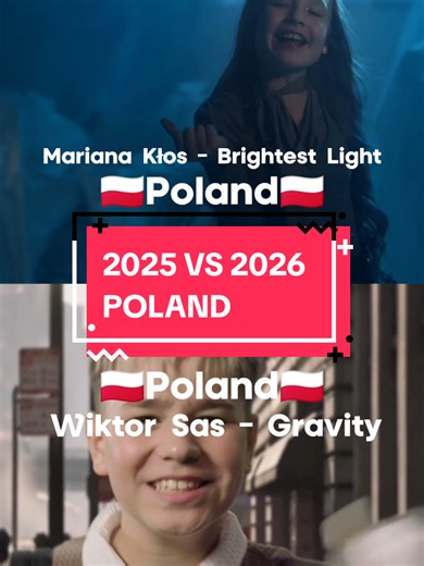 Junior Eurovision 2025 VS 2026 Poland #junioreurovision #junioreurovision2026 #jesc #jesc2026 #poland