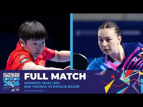 FULL MATCH | Sun Yingsha vs Natalia Bajor | WT - R32 | #ITTFWorlds2026
