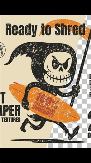 Grit Reaper Textures for DTF, DTG & Screen Printing 💀