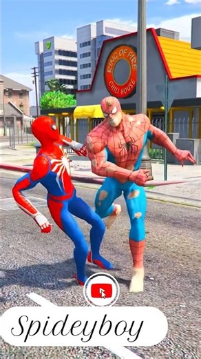Zombie Spyderman vs Captain and Hulk #marvel #shorts