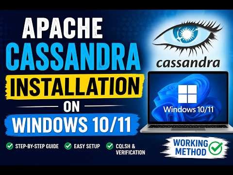 Apache Cassandra Installation on Windows 10/11 | Step-by-Step Guide (2026)