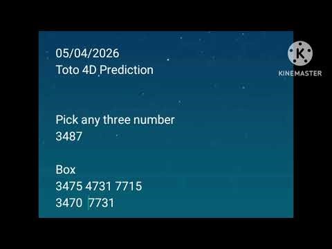 05/04/2026 Toto 4D Predictions Winning Numbers #4D#Toto