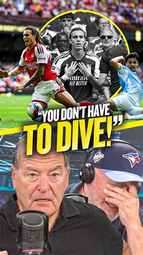 Someone let Calafiori know you don't have to dive in pre-season 👍#football #communityshield