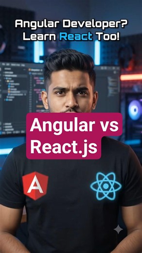 Angular Vs React Js #angular #reactjs #angulardeveloper #reactjsdeveloper #angularjobs #reactjsjobs