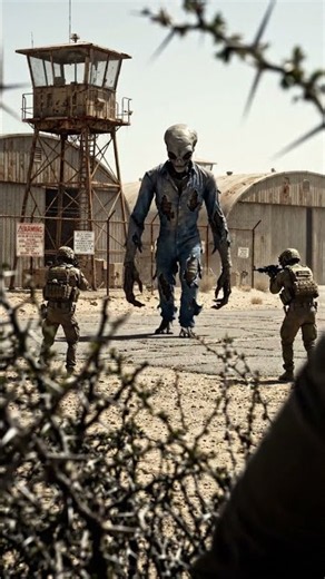 Alien Walks Through a Secret Military Base... A Hidden Observer Films Everything 😨👽