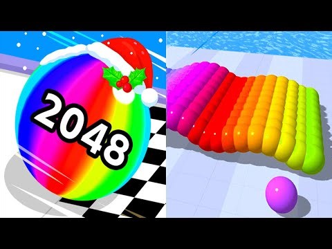 Ball Run 2048 VS Canvas Run - All Levels Android iOS Gameplay Ep 2