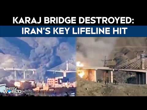 Karaj Bridge Destroyed: Iran's Key Lifeline Hit | "Bridge for Bridge" Threat Escalates War