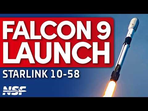 SpaceX Falcon 9 launches Starlink 10-58