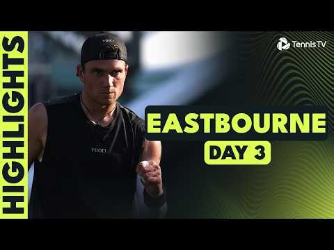Draper Continues Comeback Campaign; Cerundolo vs Fery & More | Eastbourne 2026 Day 3 Highlights