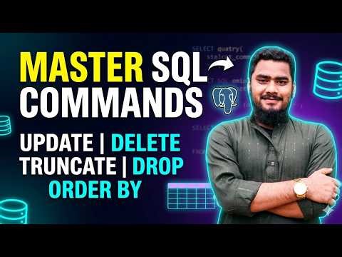 MASTER SQL COMMANDS 🔥 | UPDATE DELETE DROP TRUNCATE ORDER BY