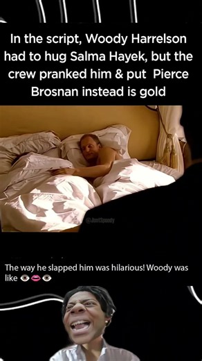 Woody Harrelson had to hug Salma Hayek, but did this | After the Sunset (2004)