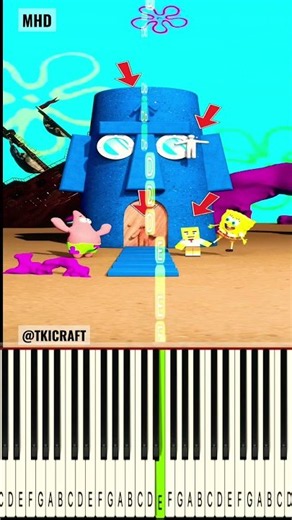 Let’s Hide in SpongeBob’s House and the Trolley Problem! 👀🏠🚋(Meccha Chameleon) ‪@TKICRAFT‬ - Piano
