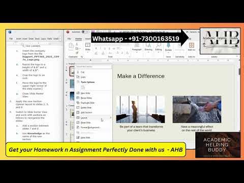 SAM Capstone Project 1a PowerPoint Modules 4-7 | Cengage Mindtap