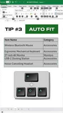 Excel Tips #176: 👑 Top 10 Excel Shortcuts That Will Save You HOURS! - PART 1