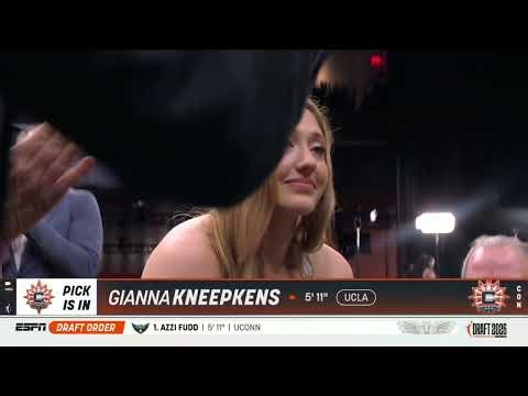 Gianna Kneepkens is headed to Connecticut as the No. 15 pick!