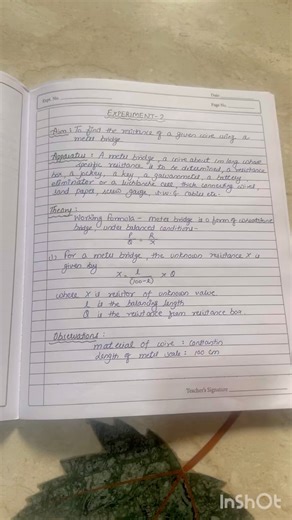 To Find the Resistance of a Given Wire Using a Meter Bridge | Class 12 Physics Practical