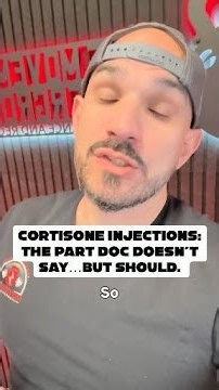 Cortisone is a loan. Use the pain relief to start rehab not to sit and wait. #shorts