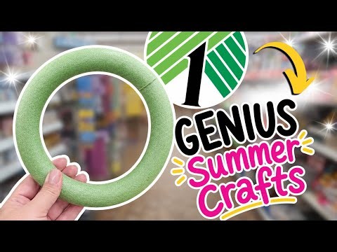 I Made GORGEOUS Dollar Tree DIY Crafts Using Foam Rings 🌸 Summer Crafts