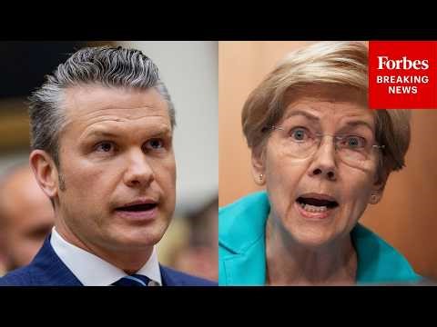 BREAKING NEWS: Elizabeth Warren Grills Pete Hegseth On Allegation He Tried To Profit From Iran War