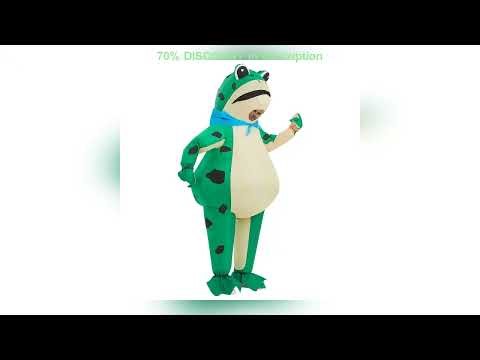 #Inflatable Frog Costume Funny Full Body Blow Up Cosplay Costume Suit for Adult Halloween Party Cos