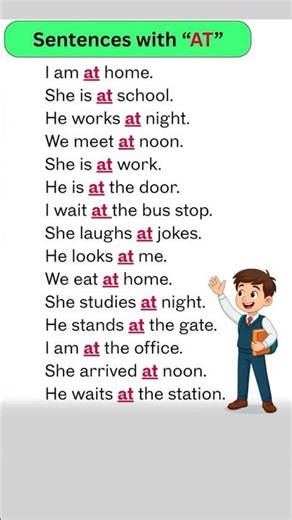 How to use (at) in English? #learning #englishgrammar #englishspeaking #englishlearning