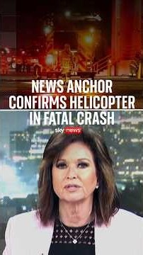 News presenter confirms channel's helicopter involved in fatal crash
