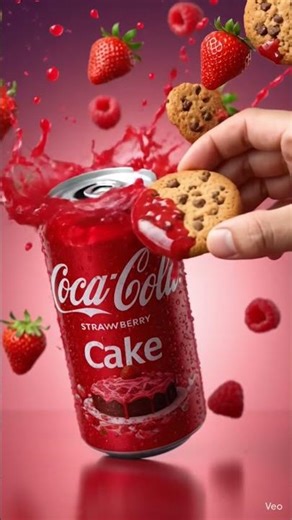 “Strawberry Coke Explosion 🍓💥 | Satisfying ASMR” #shortvideo #berry