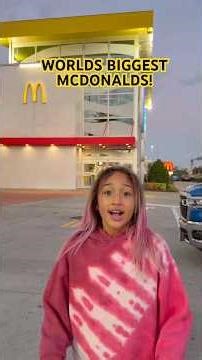 WORLDS BIGGEST MCDONALDS! What menu item would you try?!! #shorts #dlafam #londyn
