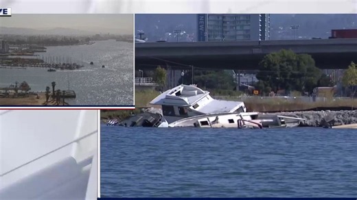 Oakland estuary boat cleanup