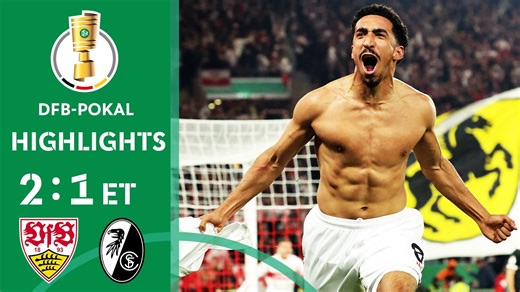 Last minute backheel insanity! | VfB Stuttgart vs. SC Freiburg 2-1| Highlights | DFB-Pokal Semifinal
