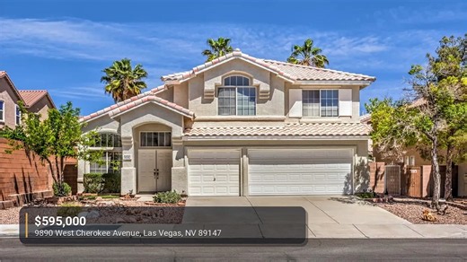 Las Vegas Home For Sale $595K | 9890 West Cherokee Ave