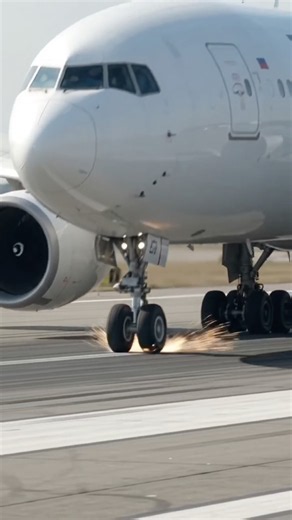 Extreme Jet Landing: Hard Touchdown in 4K #shorts #viralshorts #trending #aviation #jet #usa