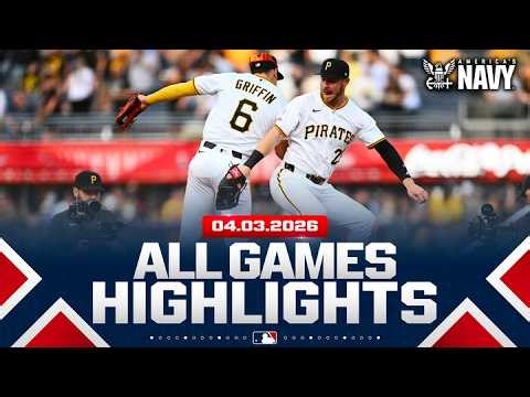 Highlights from ALL GAMES on 4/3 (Konnor Griffin MLB debut, Dodgers 5 HRs, MORE!)