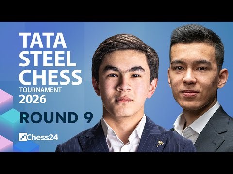 Tata Steel Wijk Aan Zee 2026: Nodirbek v. Sindarov Face-off As Event Heads To Last Stages!! Rd 9