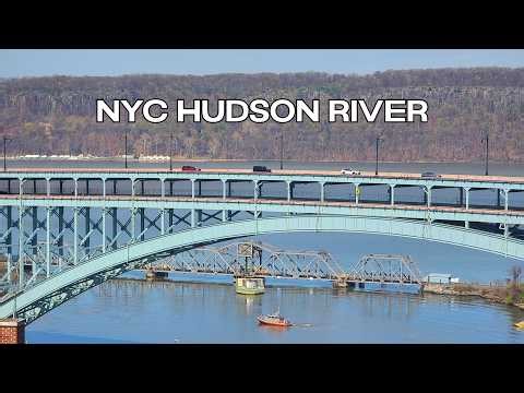 🔴NYC LIVE CAM🚆Amtrak & Relaxing Hudson River Views (ASMR)