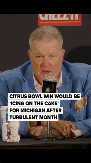 🔗: https://l.mlive.com/793mnw Distractions have run rampant for everyone at Michigan football in the last month, players and coaches alike, as uncertainty remains. Which explains why interim coach Biff Poggi has downplayed expectations heading into Wednesday’s Citrus Bowl matchup against Texas. (Video provided by Florida Citrus Sports) | MLive.com