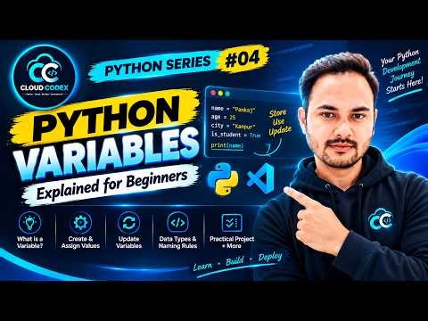 Python Variables Explained for Beginners | Python for Beginners #4